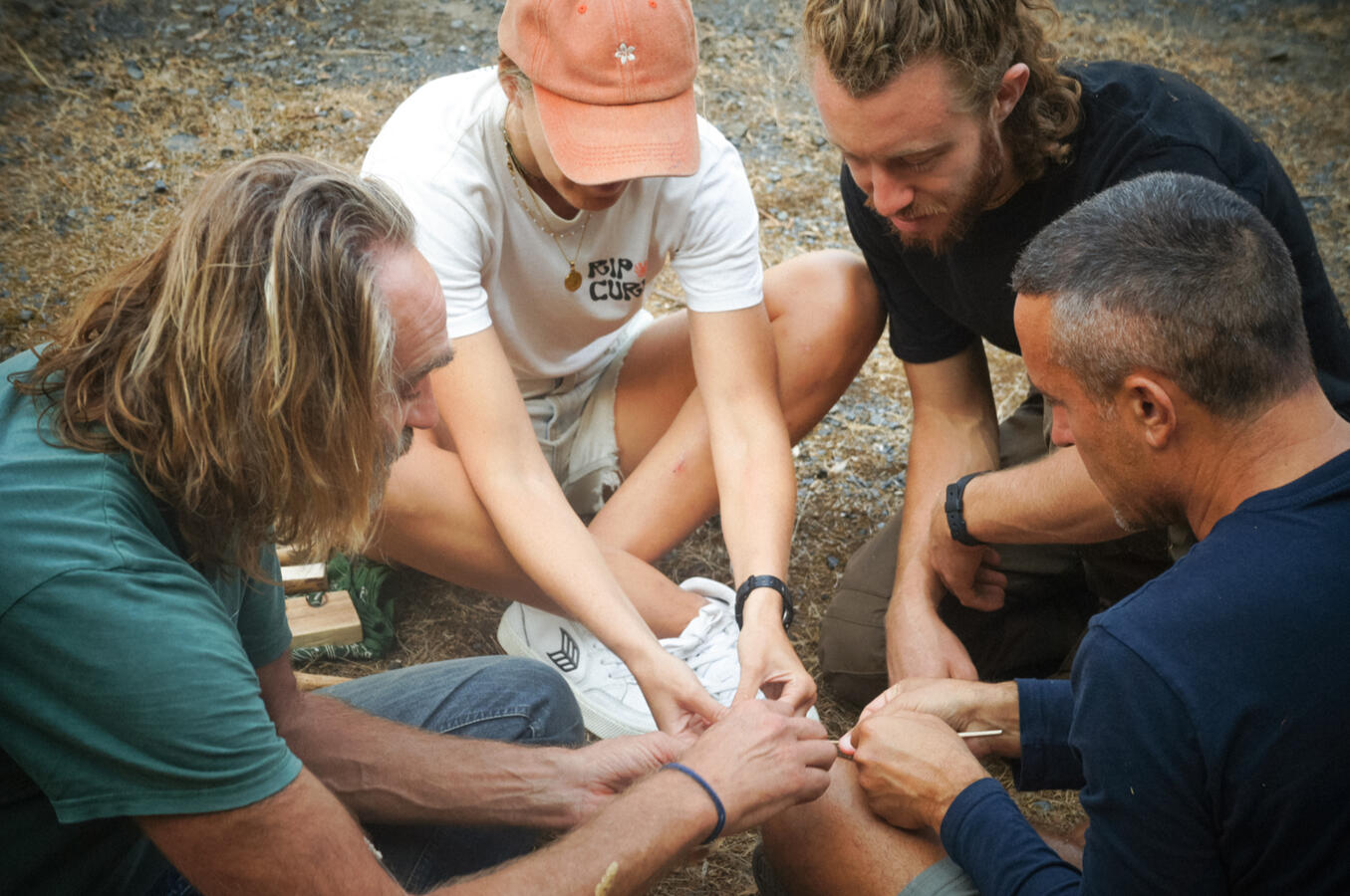 Untitled Wilderness Skills Community Day adults learning in nature